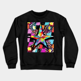 Psychedelic Star Crewneck Sweatshirt